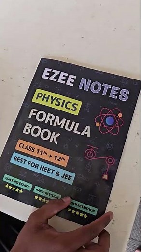 Master NEET & JEE with Ezee Notes Physics Formula Book – every formula, one place!