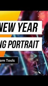 How to Create a Cool New Year Greeting Portrait with Live Tools (PhotoDirector Tutorial)