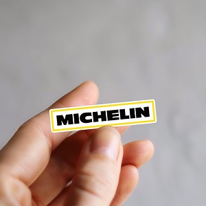Vintage Michelin Logo Vinyl Sticker – Retro Tire Brand Decal for Garage, Toolbox, Laptop, Car - Etsy