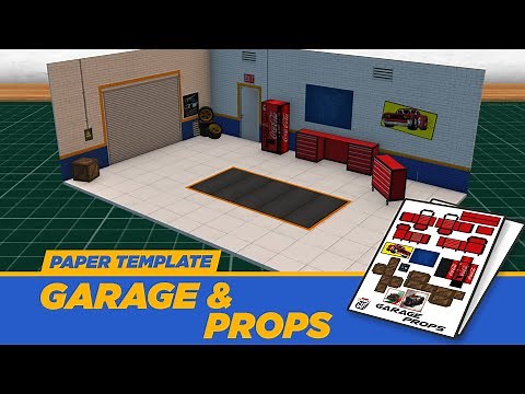 How to make a Paper Garage | DIY Garage | DIY Props | Paper Garage Diorama | Paper Craft