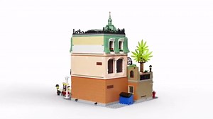 LEGO Icons Boutique Hotel 10297 Modular Building Display Model Kit for Adults to Build, Set with 5 Detailed Rooms Including Guest Rooms and Gallery