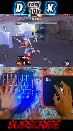 keyboard mouse ⌨️🖱📲free fire gameplay #shortvideo #mixpro #geekgamer #kyboardmouse #shorts