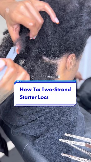 How To: Two-Strand Starter Locs