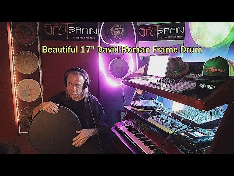 Beautiful 17" frame drum by David Roman added to SplitBrain's collection 🙌🤩 Amazing Sound 🎧 Part 1