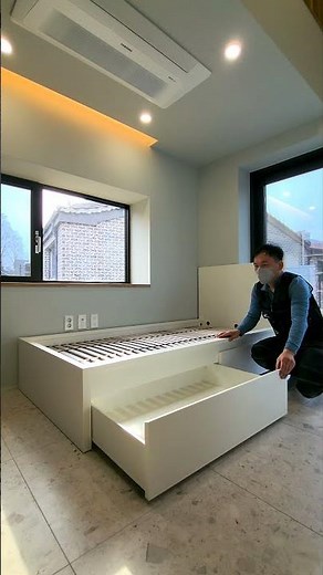 혼자 조립하면 한시간 걸리는 이케아 말름 싱글 침대