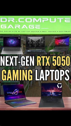 DR. COMPUTER GARAGE on Instagram: "🔥 Step into the next generation of gaming with RTX 5050 Laptops — built for power, speed, and performance! 💻 ✨ Available brands: Acer Nitro, MSI Cyborg/Katana, Lenovo LOQ / Legion 5, ASUS TUF / ROG Strix. ⚡ CPU options from Intel i5 / i7 / i9 or Ryzen 5 / 7 / 9 — paired with 16 GB RAM for seamless multitasking. 🎯 High refresh rate display for ultra-smooth gameplay. 🧰 Comes with 2 Years Warranty & Lifetime Remote Support. 💬 WhatsApp us for nego! 📍 Visit Dr