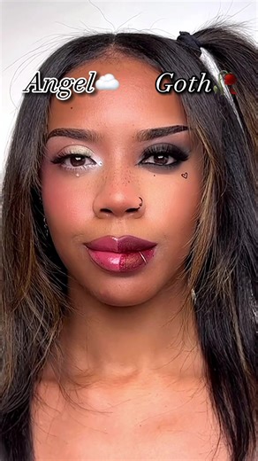 Goth vs Angel Makeup Transformation Tutorial