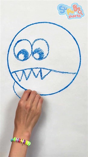 Draw a Shark from a Circle 🦈⭕🎨 A Fun Art Game for Kids