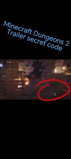 New secret In minecraft Dungeons 2 trailer #minecraft #shorts #music #Dungeons