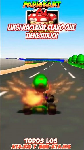 How to do the LUIGI RACEWAY SHORTCUT in Mario Kart 64? English guide Tips Gameplay Walkthrough
