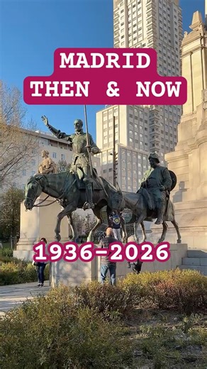 THEN and NOW Madrid: Spanish Civil War #history#spanishcivilwar #spain #thenandnow