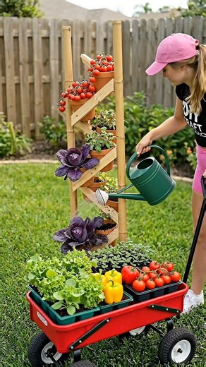How to Build a Vertical Bamboo Garden Tower for Vegetables & Herbs