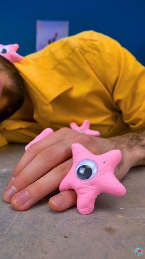 ⭐ I made a STARRO's SPORE from the movie The Suicide Squad 💙💖 #shorts | 5-Year Crafts