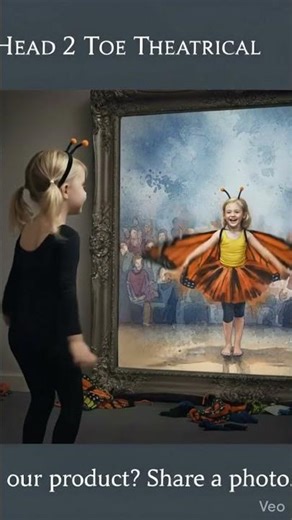 Kangaroo Butterfly Costume Wings girl dressup monarch kid dance pageant actress