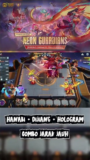 HANABI + DIJIANG + HOLOGRAM 🔥 COMBO JARAK JAUH ~ Magic Chess Go Go