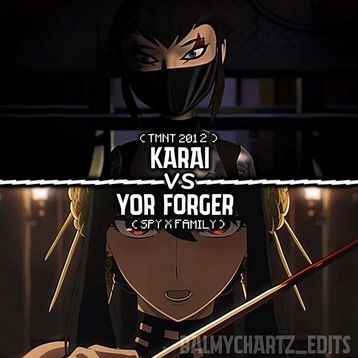Karai vs Yor forger | spy x family vs TMNT 2012 | #fypシ゚viral #edit #anime #blowup #xyzbca