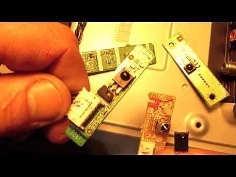 Infrared sensor in TV caused remote control not to work.