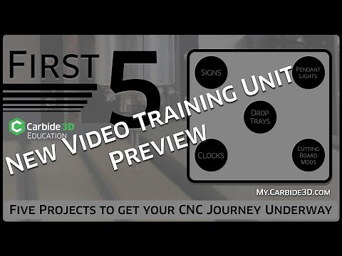 First 5 Training Unit - Carbide 3D Education