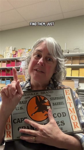 These 1930s crate labels for Cape Cod cranberries have fun pictures and names, making them very