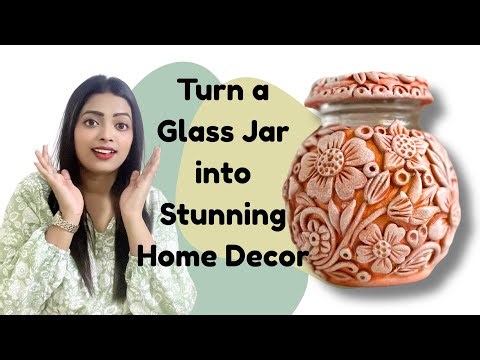 Transform a Glass Jar into a Stunning Floral Decor | Easy DIY Home Decor Idea