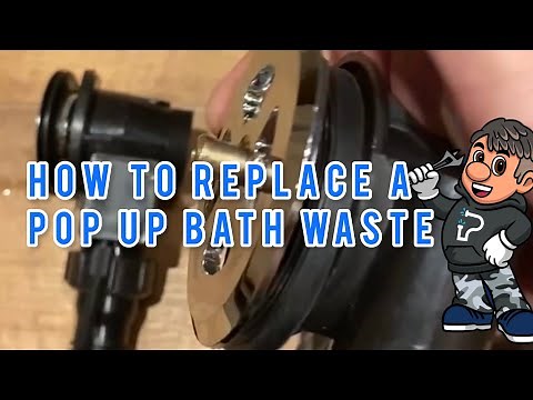 How to replace a pop up waste for a bath (overflow)