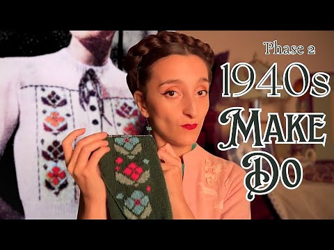 Knitting a Vintage Cardigan With Only Leftover Yarn | 1940s Make Do Spirit