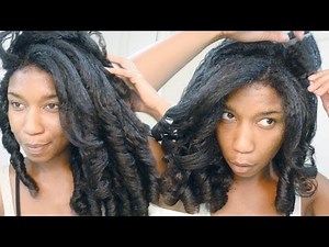 Roller Set on Curly Natural Hair