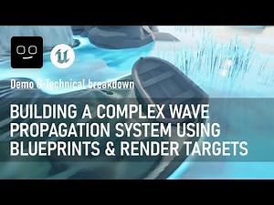 Technical overview of my water system in UE: wave propagation, deflection, foam, waterline...