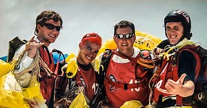 Luke Aikins’s skydiving family