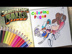 #GravityFalls Coloring Book #ForKids Dipper and Mabel Coloring Pages #forChildren
