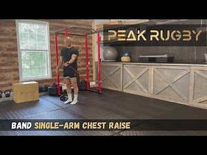 How to Do the Band Single-Arm Chest Raise | Chest + Shoulder Stability