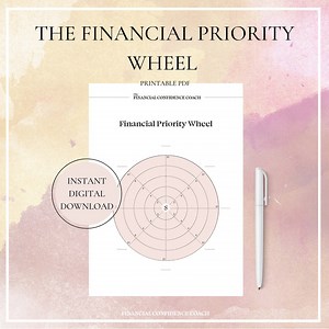 Budget Planning Template, the Financial Priority Wheel, Finance Planner. Define Your Financial Priorities Worksheet! Vision Board Printable - Etsy