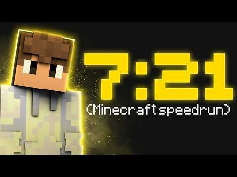 Minecraft Speedrun in 7:21 (TOP10 WORLD)
