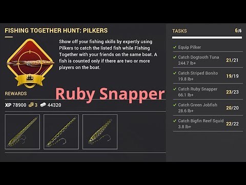 Fishing Planet Fishing Together Hunt: Pilkers, Ruby Snapper guide