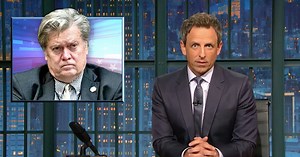 Seth Meyers Delivers Steve Bannon the Perfect Send-Off