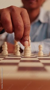 Vertical video,Setting Up Chess Pieces for a New Game