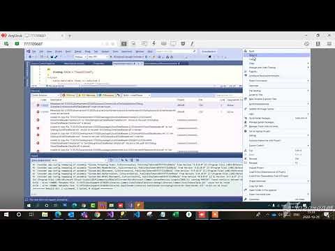 How to remove errors while building in visual Studio 2019 ?