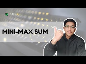 mini-max sum | ‪@HackerrankOfficial‬ | c++ solution