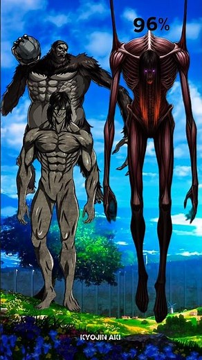 Chance of AOT Titans Beating the Attack Titan & beast Titan #anime #shorts