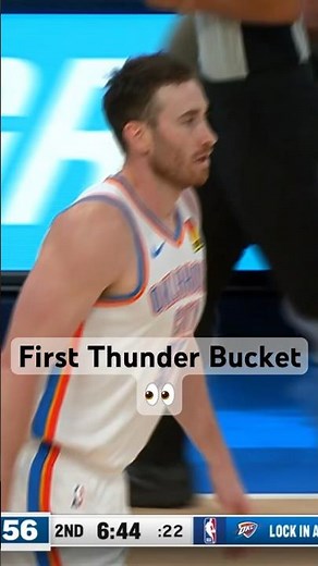 Gordon Hayward Gets His First Bucket As A Thunder! 👀🔥| #Shorts