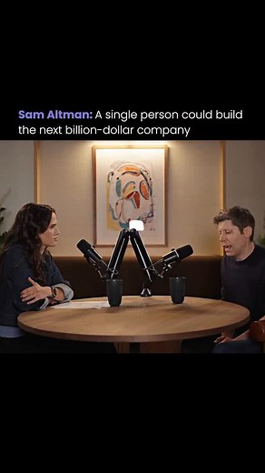 AI Tools & News | Technology | Artificial Intelligence on Instagram: "The age of the solo billionaire is closer than you think. OpenAI CEO Sam Altman predicts that the first $1 billion startup could be built by a single person using just a laptop, an internet connection, and AI agents. AI is changing the game. Autonomous programs can handle research, sales, marketing, and customer support. No-code tools and APIs allow entrepreneurs to build entire businesses in days. The real challenge will not 