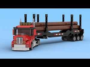 LEGO American Logging Truck 🌲🪓 | Simple Tutorial 💪🚛