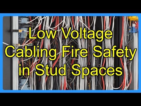 Low Voltage Cabling Fire Safety in Stud Spaces