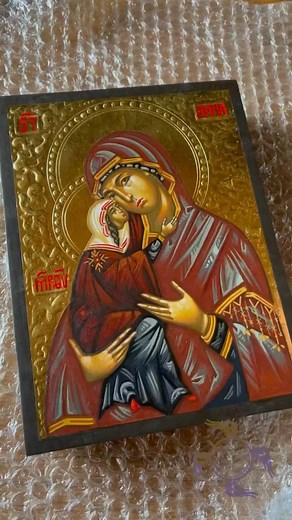 Icon Experience • Iconography • Saint Anne with Child Mary #byzantineiconography #iconpainting #iconography #howtopaint #Saint | icon_experience