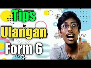 Tips pelajar Ulangan stpm | form 6 | stpm | tips ulangan