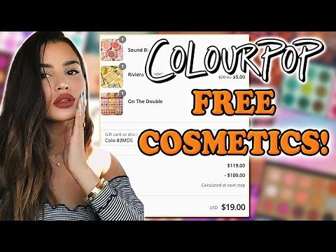 ColourPop Discount Code - I Got FREE Cosmetics & SAVED At Checkout! ColourPop Cosmetics Discounts!
