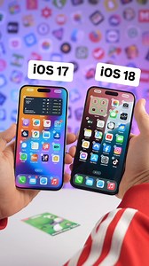 iOS 17 vs iOS 18 📲 #apple #ios #ios18 #iphone #iphones | Mateusz Krawczyk