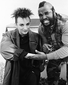 On this day in 1986, Boy George, for whatever reason, appeared on an episode of the A-Team 😆 It’s actually a funny episode, titled “Cowboy George” — piece of trivia — Instead of the regular closing theme, Culture Club’s “Karma Chameleon” is played over the closing credits. 💥💥💥 | That_80s_Dude