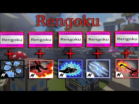 BEST Rengoku One Shot Combos with all combat styles | Blox fruits