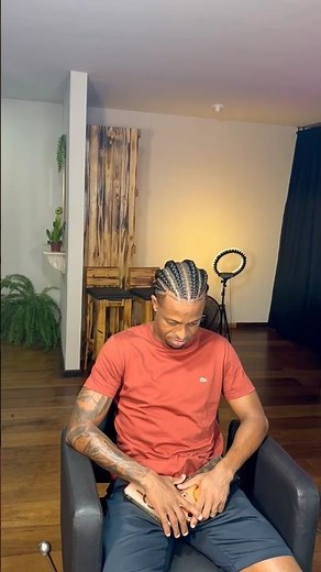 Trança masculina ✨ #trancas #braids #hairstyle #tutorial #cabelo